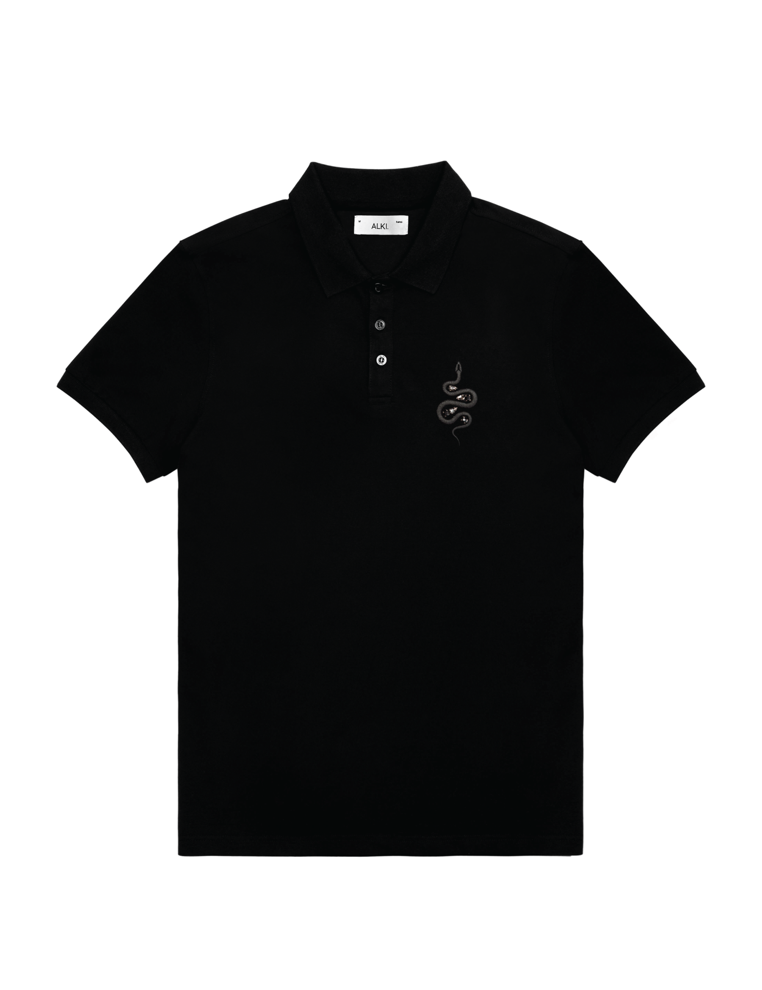 3D Embroidered Snake Polo